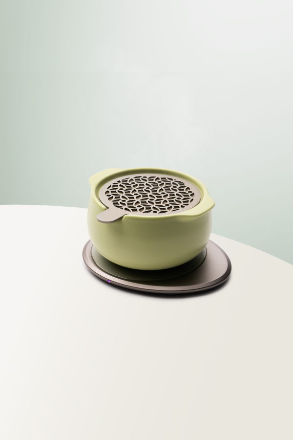 Ohom Inc Jun Self-Heating Diffuser Set - Verde Green