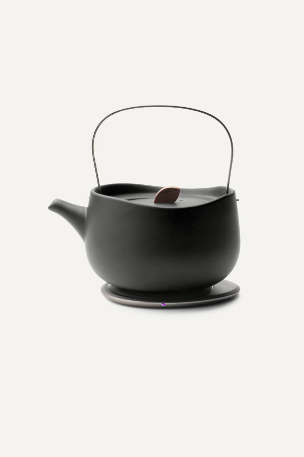Ohom Inc Leiph Self-Heating Teapot Set - Inkstone Black