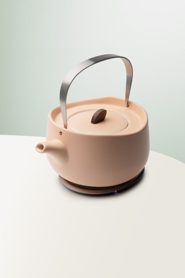 Ohom Inc Leiph Self-heating Teapot Set - Rosy Apricot