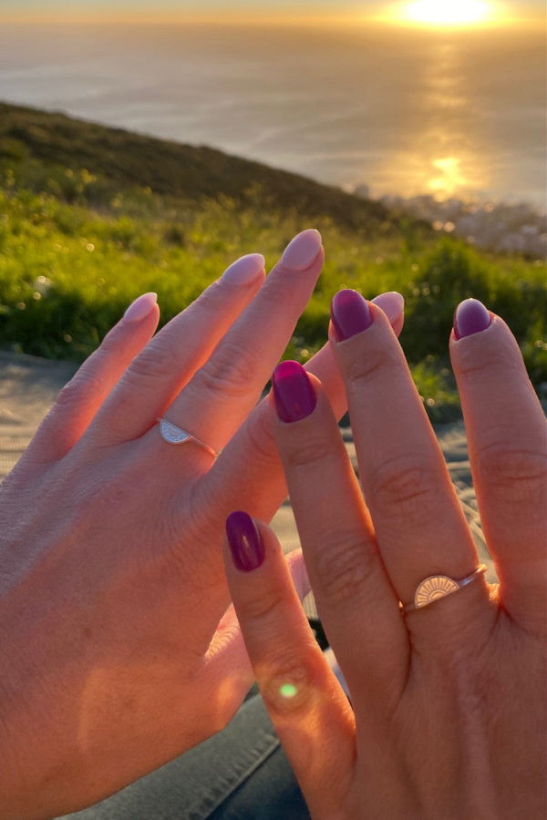 Fair Anita Soleil Moon Ring Set