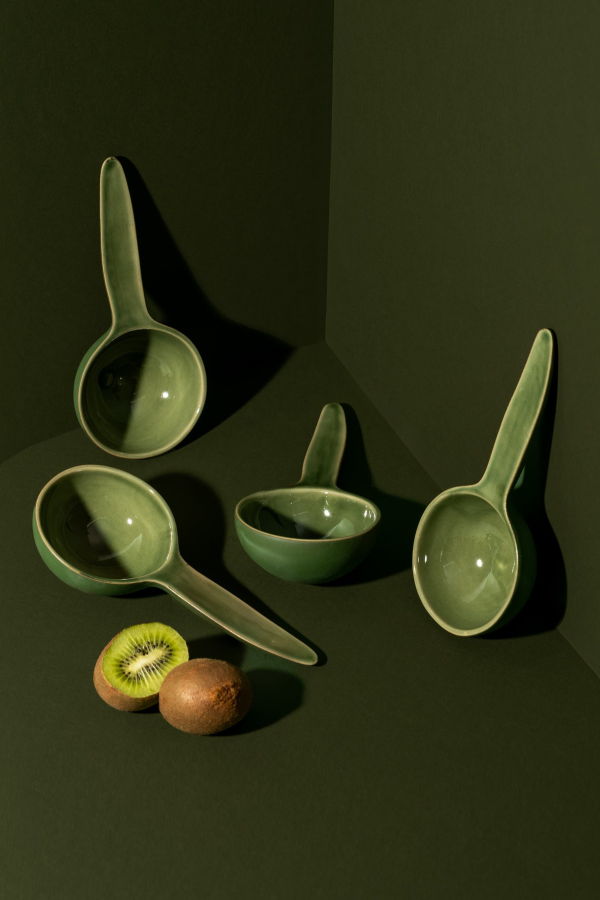 Gharyan Stoneware Dadasi Bowl Spoon - Set of 4