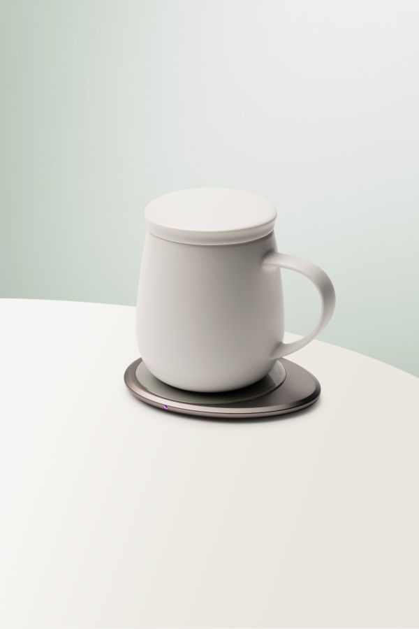 Ohom Inc Ui 3 Self-Heating Mug Set - Jasmine White