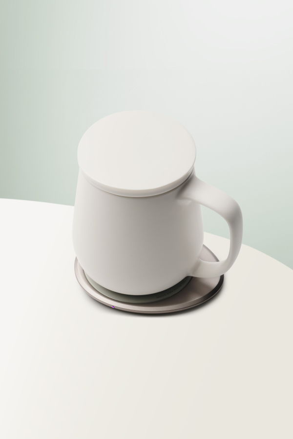 Ohom Inc Ui+ Self-heating Mug Set - Jasmine White