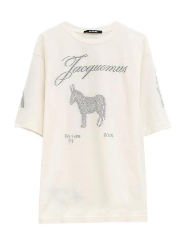 Jacquemus T-Shirt - Donkey Jacquard White