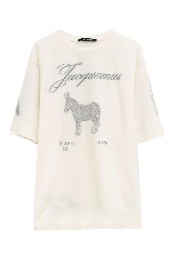 Jacquemus T-Shirt - Donkey Jacquard White