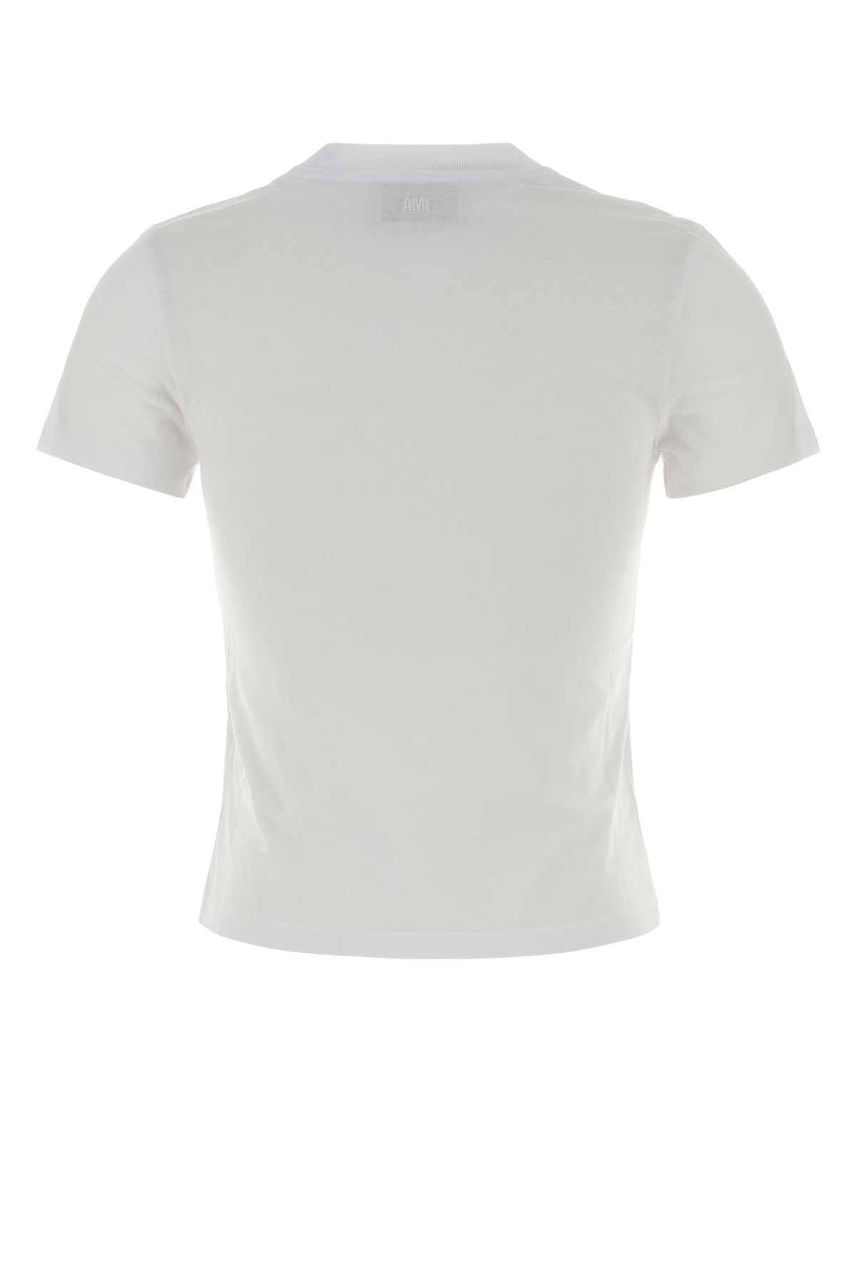Ami Alexandre Mattiussi Cotton T-Shirt - White - Image 2 of 2
