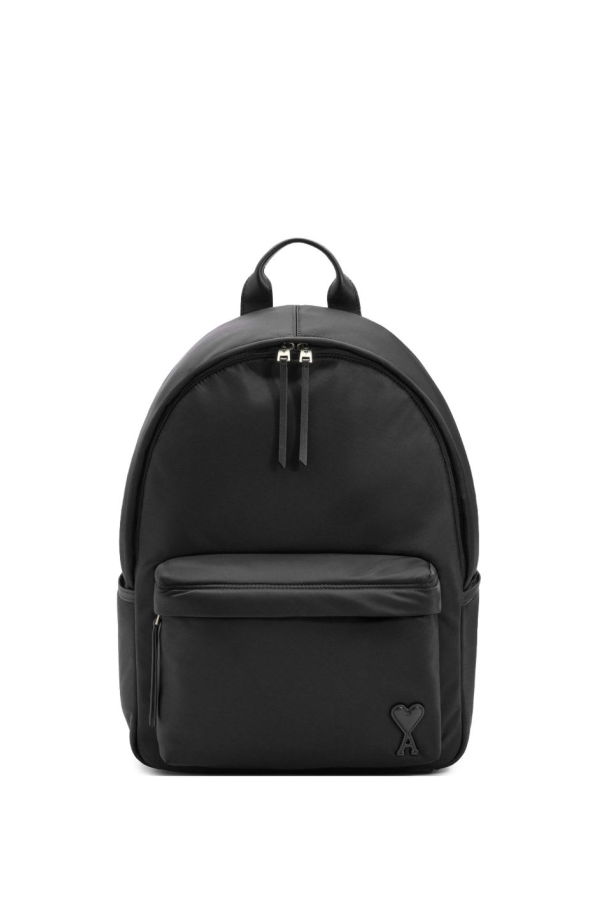 Ami Alexandre Mattiussi Nylon Backpack - Black