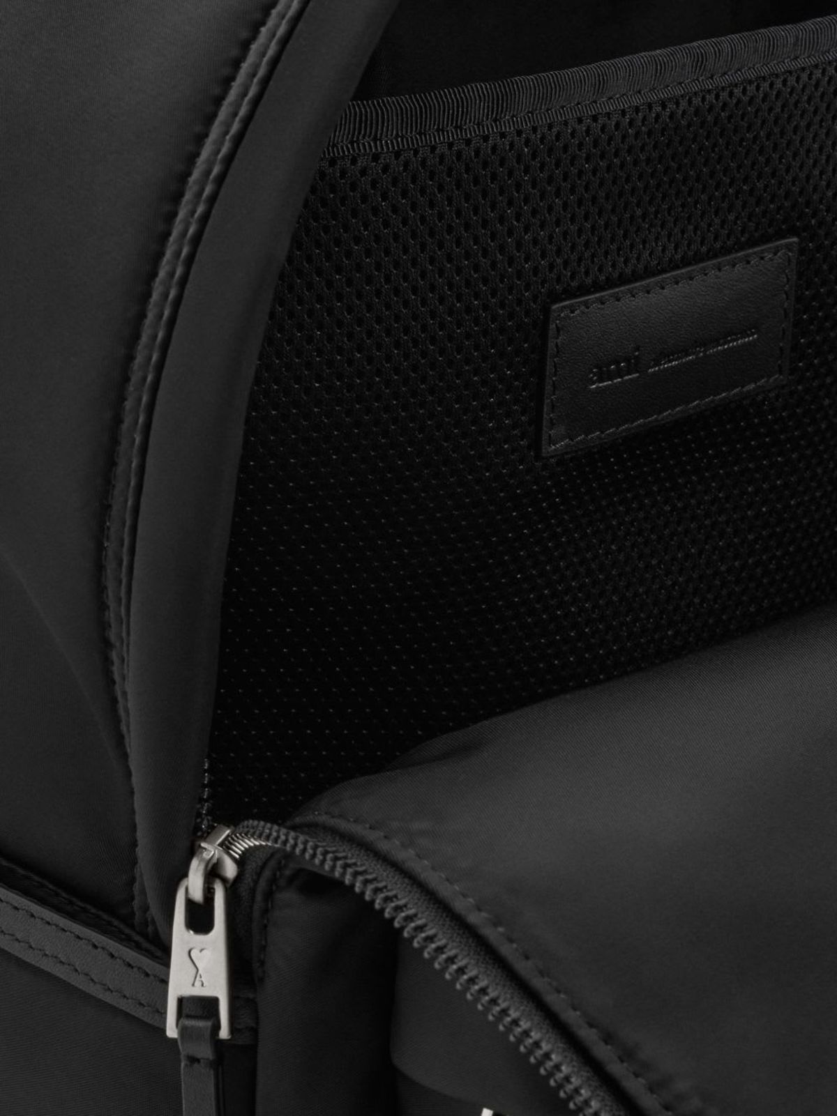 Ami Alexandre Mattiussi Nylon Backpack - Black - Image 2 of 5