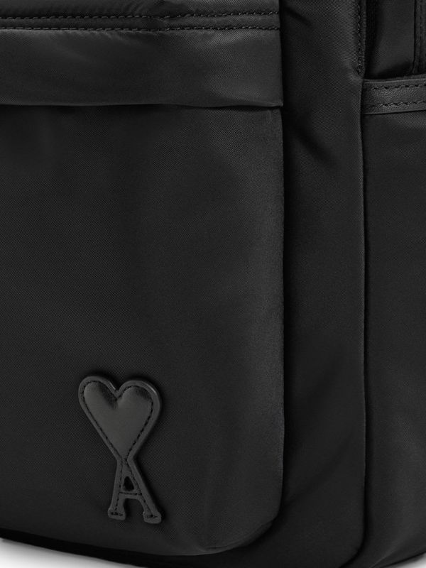 Ami Alexandre Mattiussi Nylon Backpack - Black