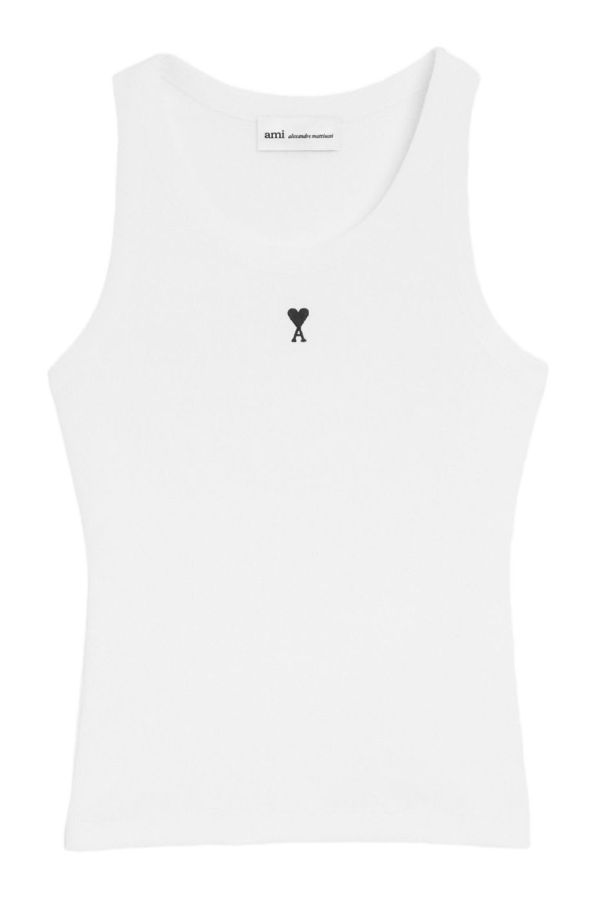 Ami Alexandre Mattiussi Ami De Couer Tank Top - White