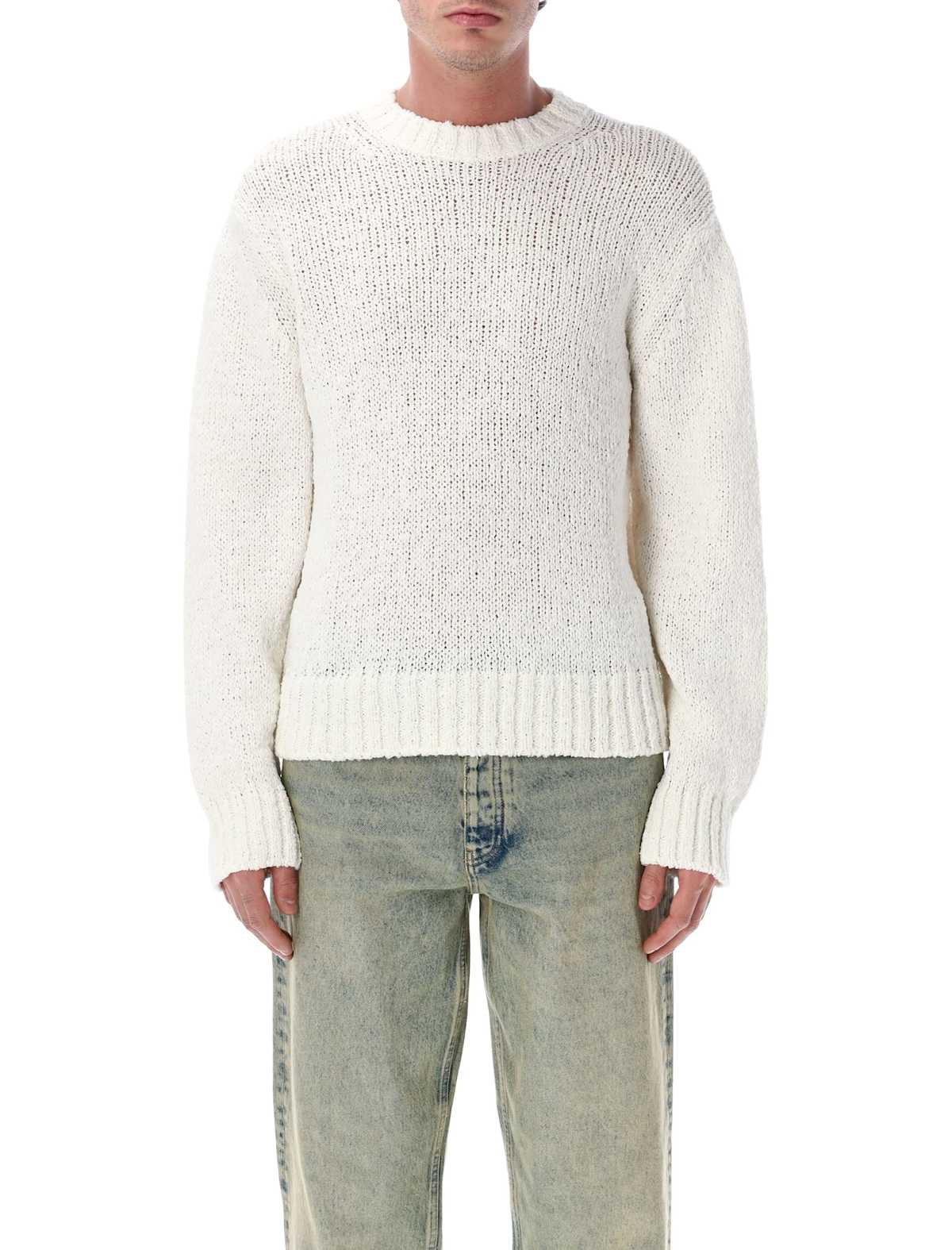 Sunflower Frederik Organic Cotton Crewneck Sweater - White - Image 1 of 3