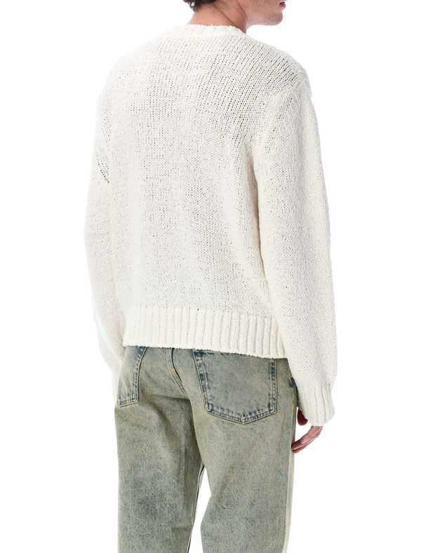 Sunflower Frederik Organic Cotton Crewneck Sweater - White