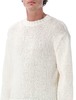 Sunflower Frederik Organic Cotton Crewneck Sweater - White - Thumbnail 3