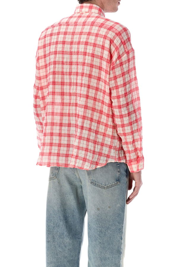 Sunflower Stable Loose-fit Shirt - Pink Check