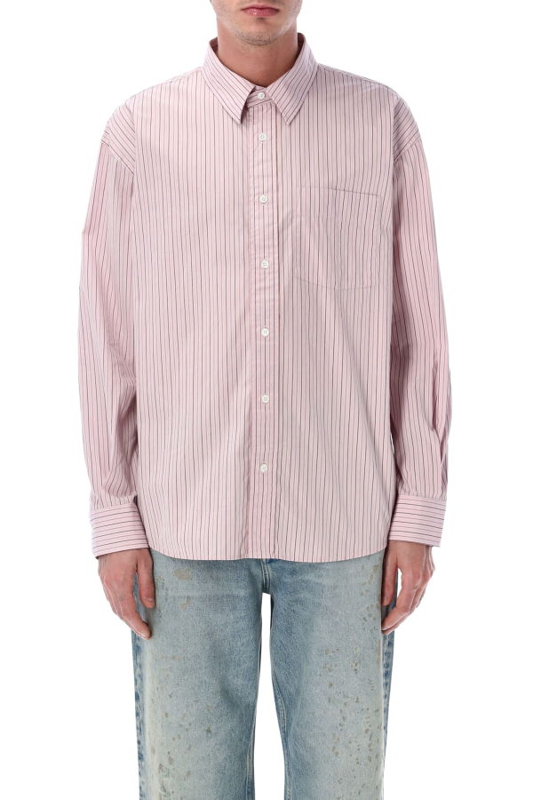 Sunflower New Base Pink Cotton Stripe Shirt - Pink Stripes