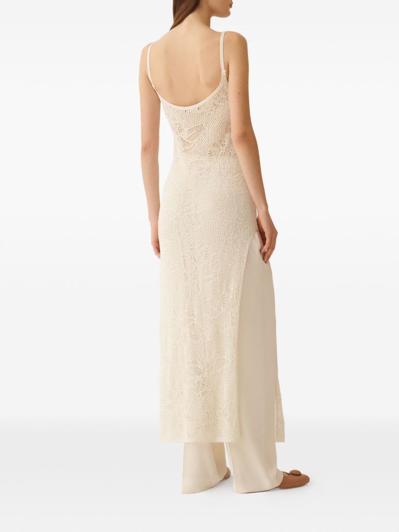 Fabiana Filippi Crochet Midi Dress - White