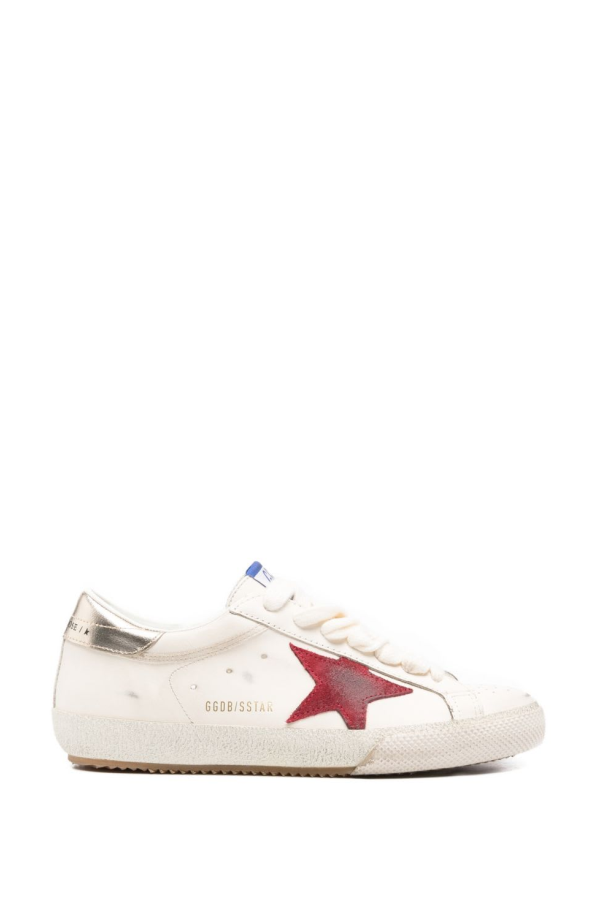 Golden Goose Super-Star Leather Sneakers - White