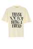 Ami Alexandre Mattiussi Ivory Cotton Oversize T-Shirt - Ivory - Thumbnail 1