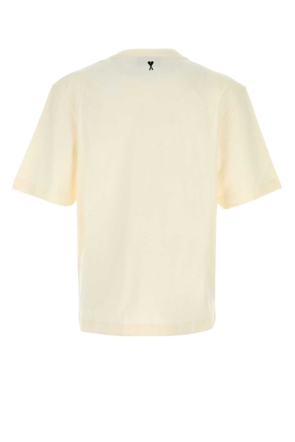 Ami Alexandre Mattiussi Ivory Cotton Oversize T-Shirt - Ivory