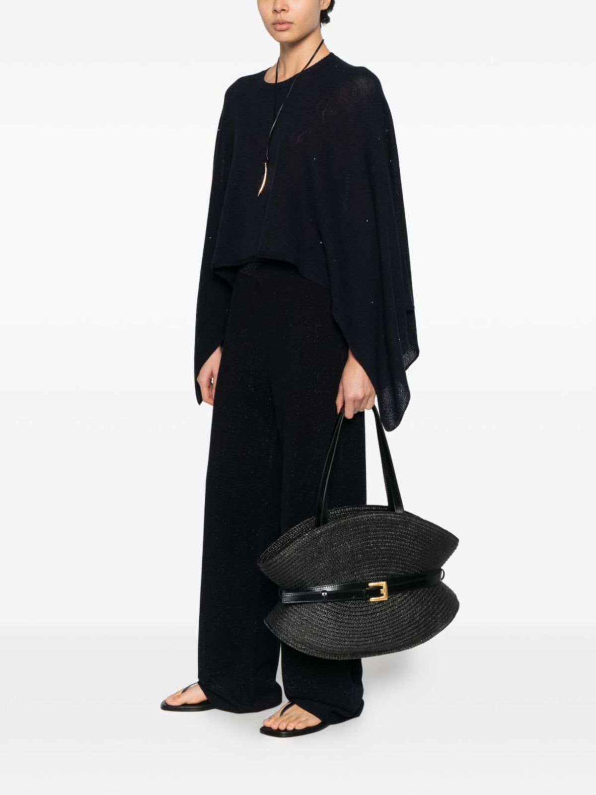 Fabiana Filippi Cotton Trousers - Blue - Image 4 of 5