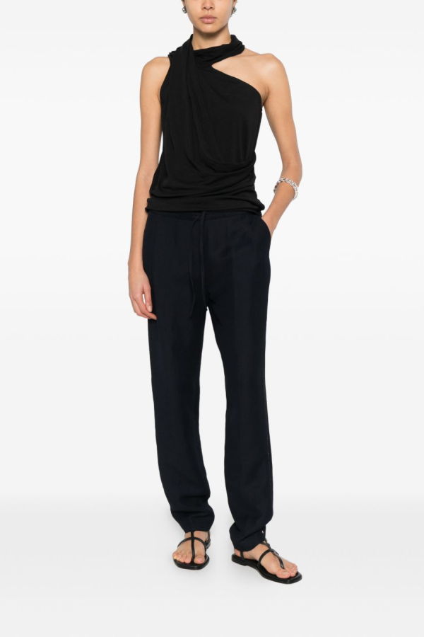Fabiana Filippi Linen Blend Pants - Blue