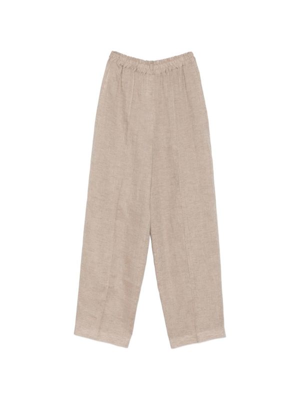 Fabiana Filippi Linen Trousers - Dove Grey