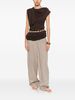 Fabiana Filippi Linen Trousers - Dove Grey - Thumbnail 2