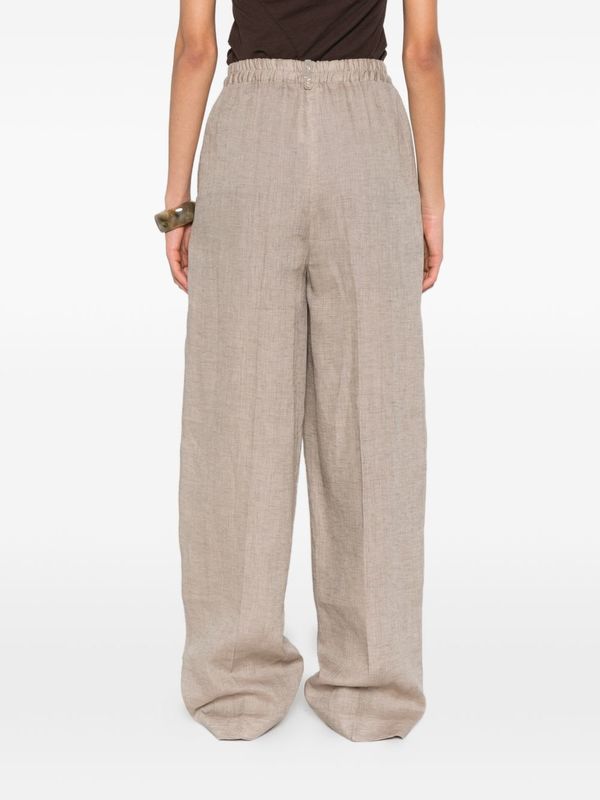 Fabiana Filippi Linen Trousers - Dove Grey