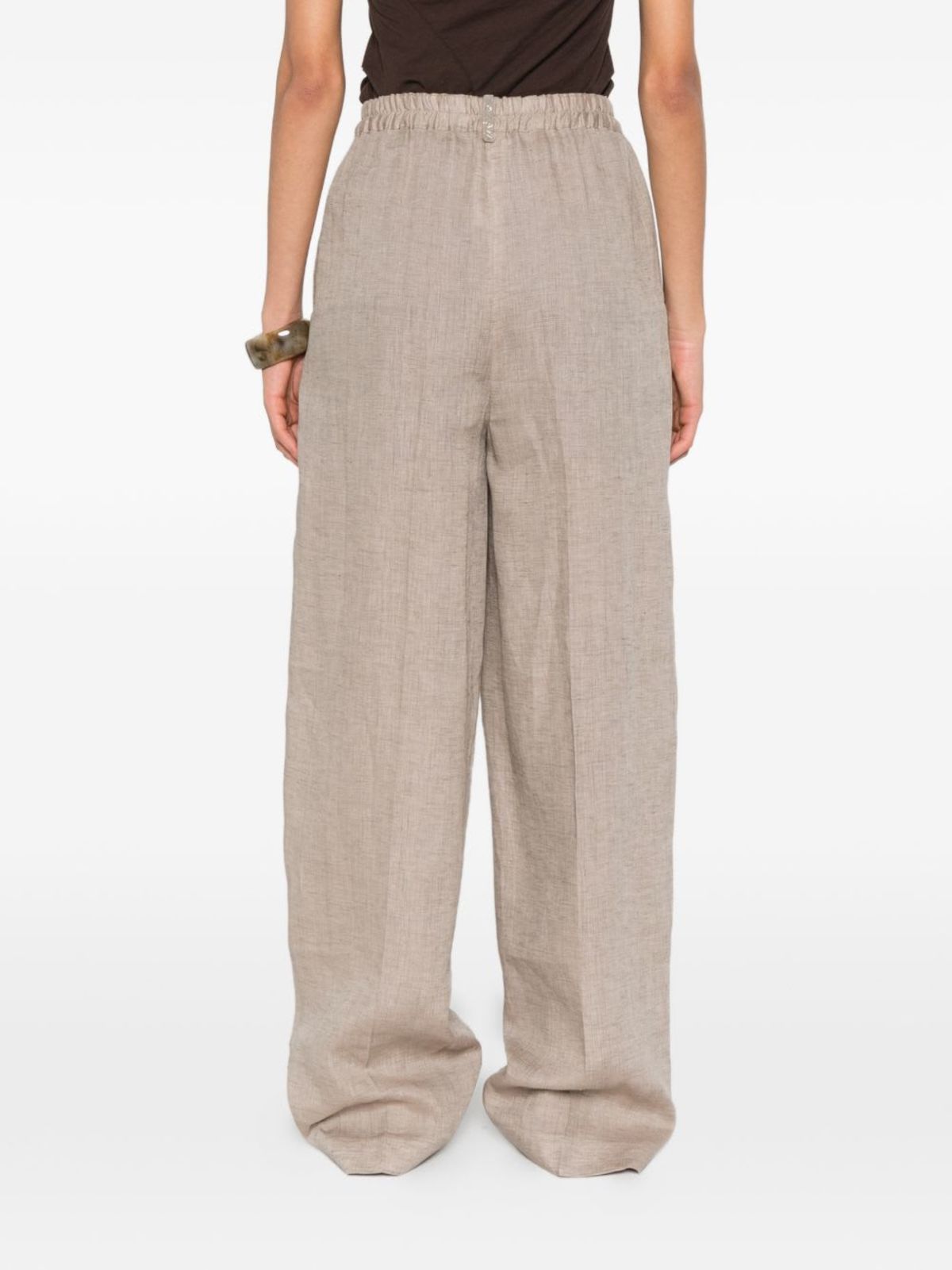 Fabiana Filippi Linen Trousers - Dove Grey - Image 5 of 5