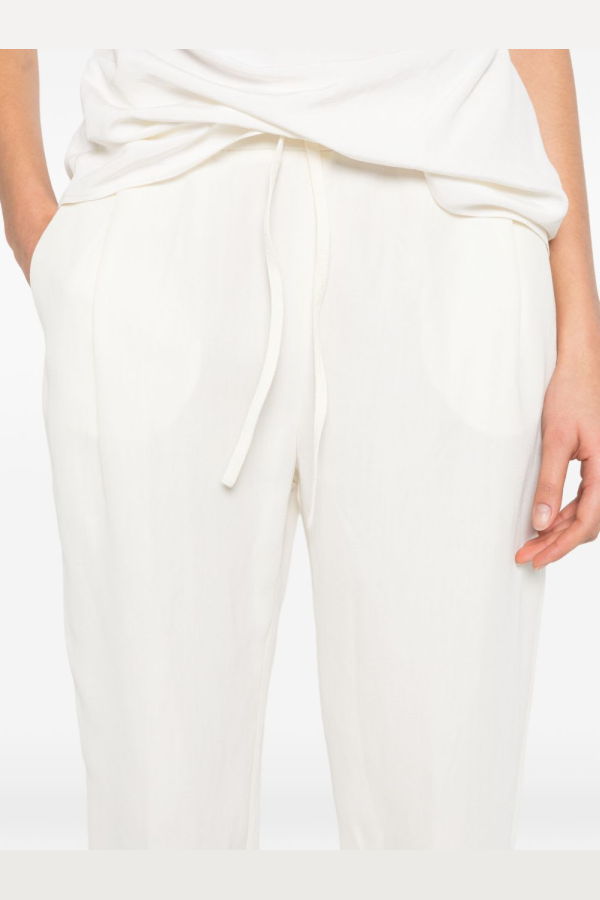 Fabiana Filippi Line Blend Trousers - White