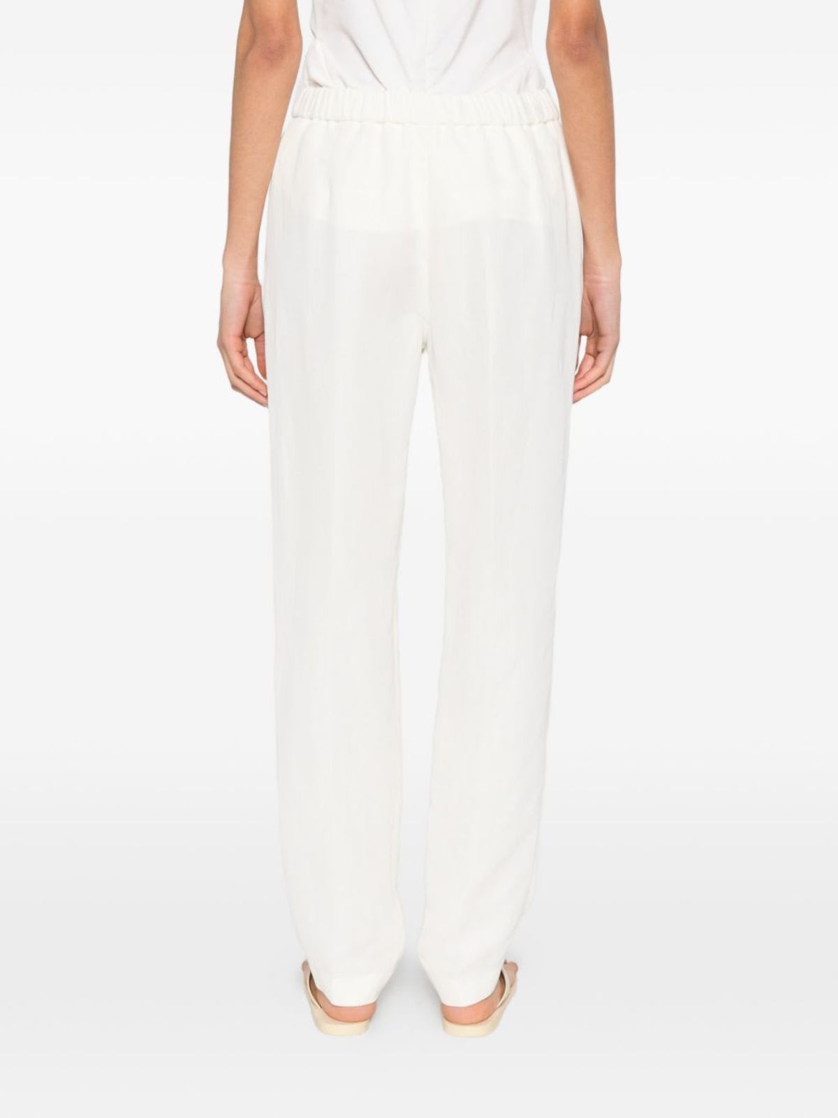 Fabiana Filippi Line Blend Trousers - White - Image 3 of 5