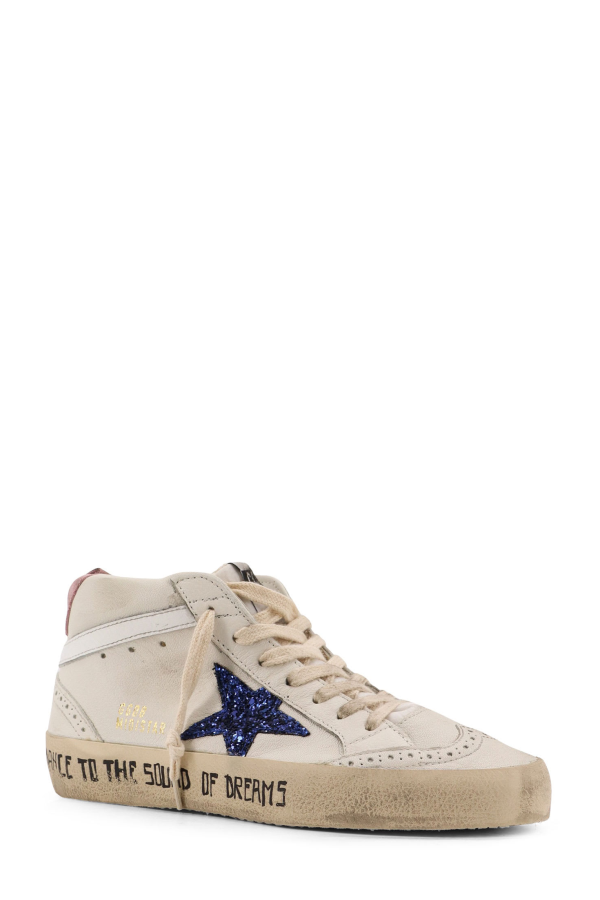 Golden Goose Leather Sneakers - Whiteblue Pink