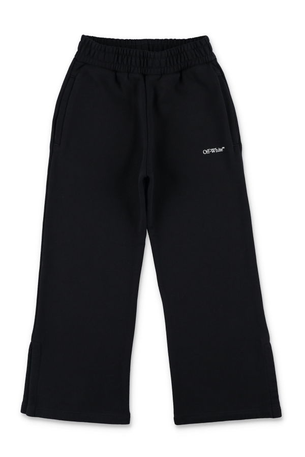 KIDS Off-White Wide Jogging Pants - Black
