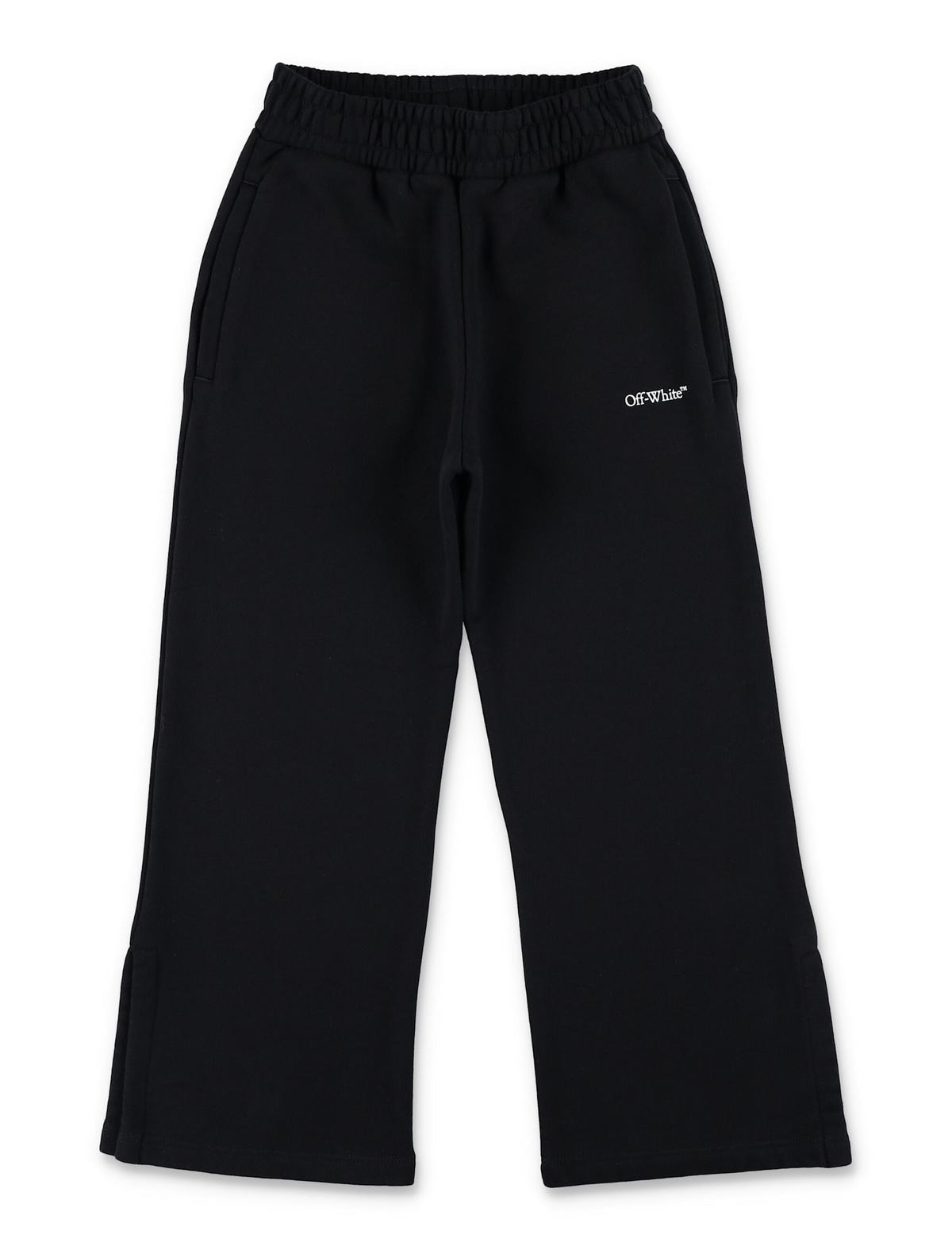 KIDS Off-White Wide Jogging Pants - Black - Image 1 of 3
