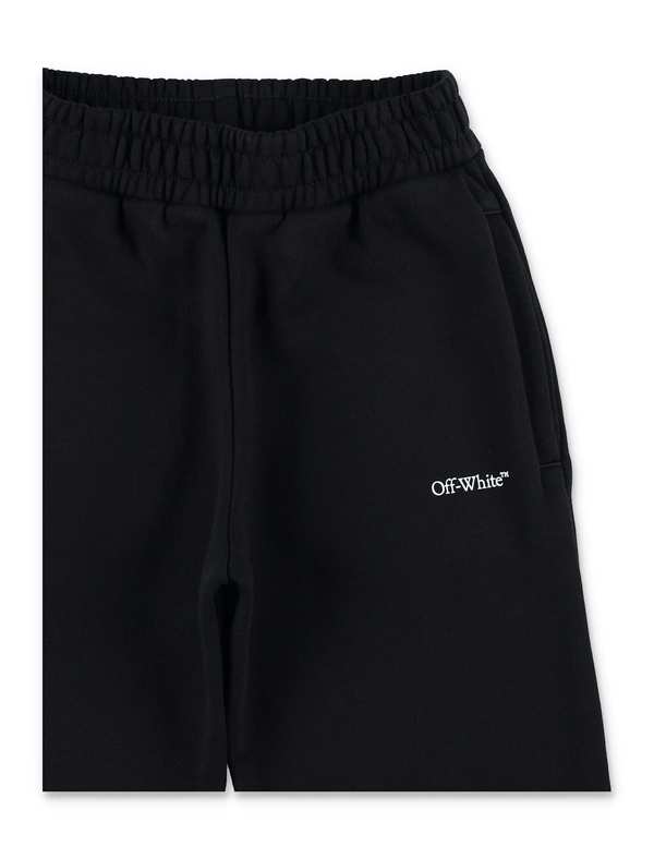 KIDS Off-White Wide Jogging Pants - Black