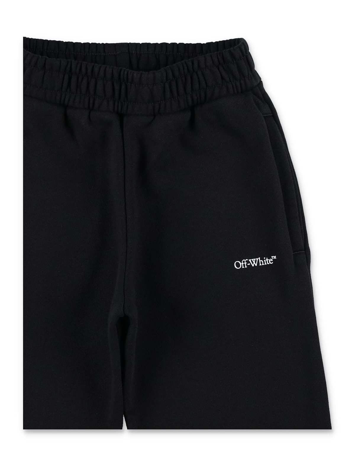 KIDS Off-White Wide Jogging Pants - Black - Image 2 of 3