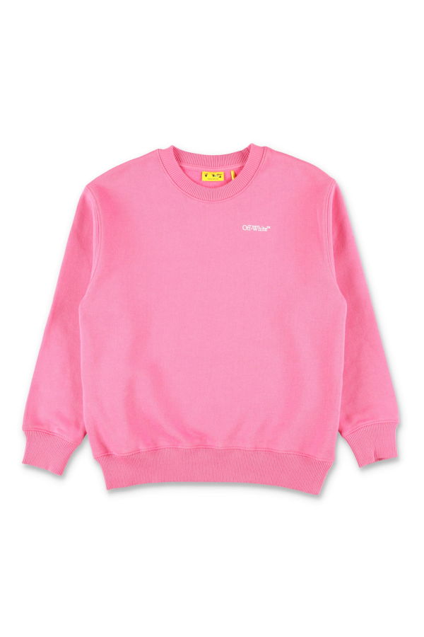 KIDS Off-White Arrow Logo Crewneck Sweatshirt - Pink