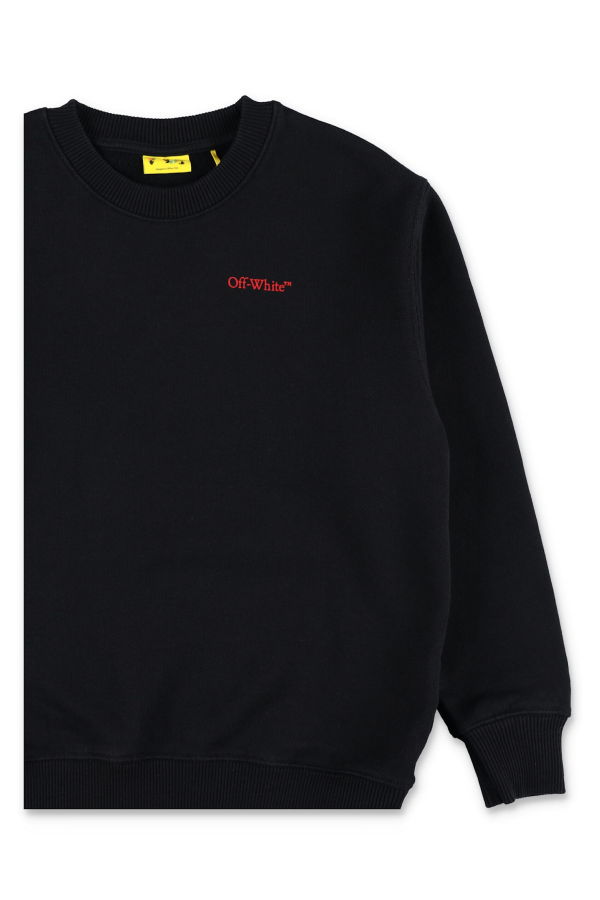 KIDS Off-White Arrow Logo Crewneck Sweatshirt - Black