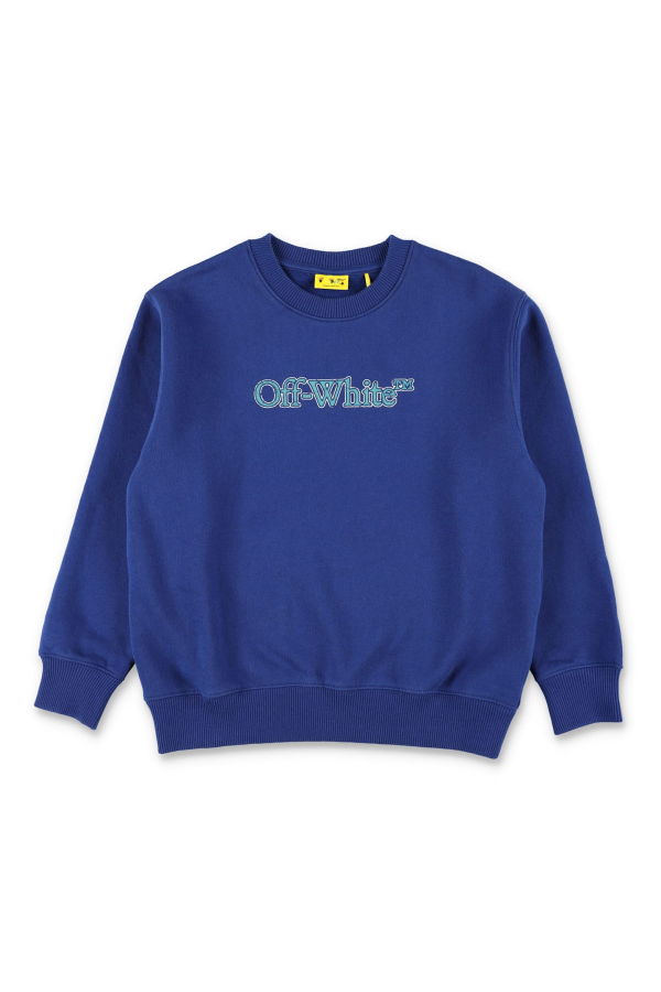 KIDS Off-White Cotton Logo Sweatshirt - Bluette