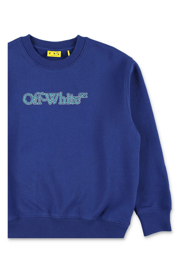 KIDS Off-White Cotton Logo Sweatshirt - Bluette