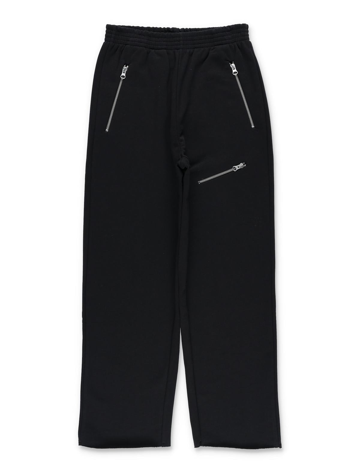 KIDS MM6 Maison Margiela Jogger Trousers with Zips - Black - Image 1 of 3