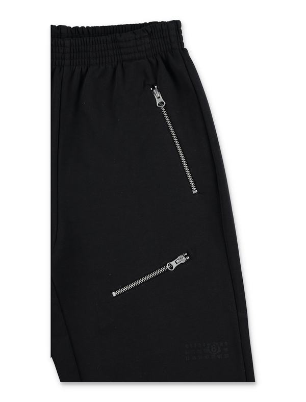 KIDS MM6 Maison Margiela Jogger Trousers with Zips - Black