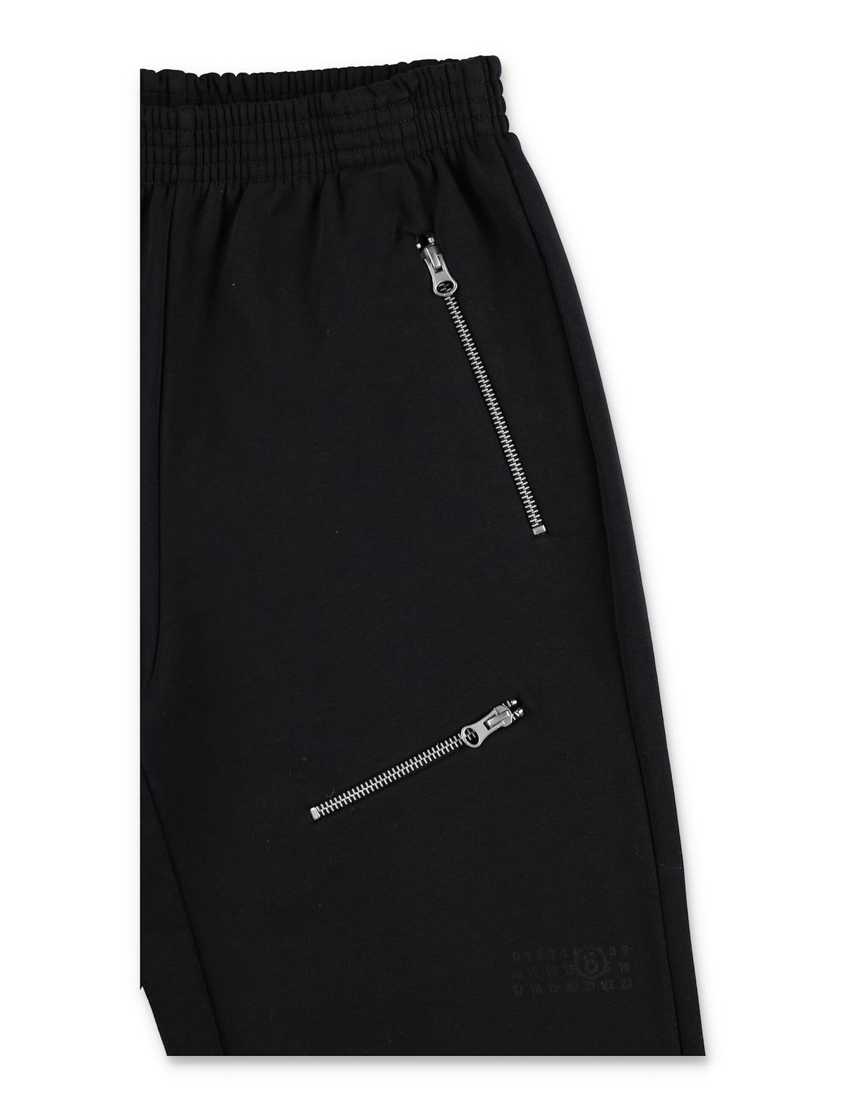 KIDS MM6 Maison Margiela Jogger Trousers with Zips - Black - Image 2 of 3