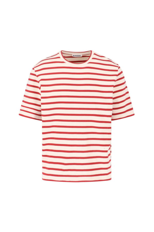 Jil Sander Stripe T-Shirt - Red