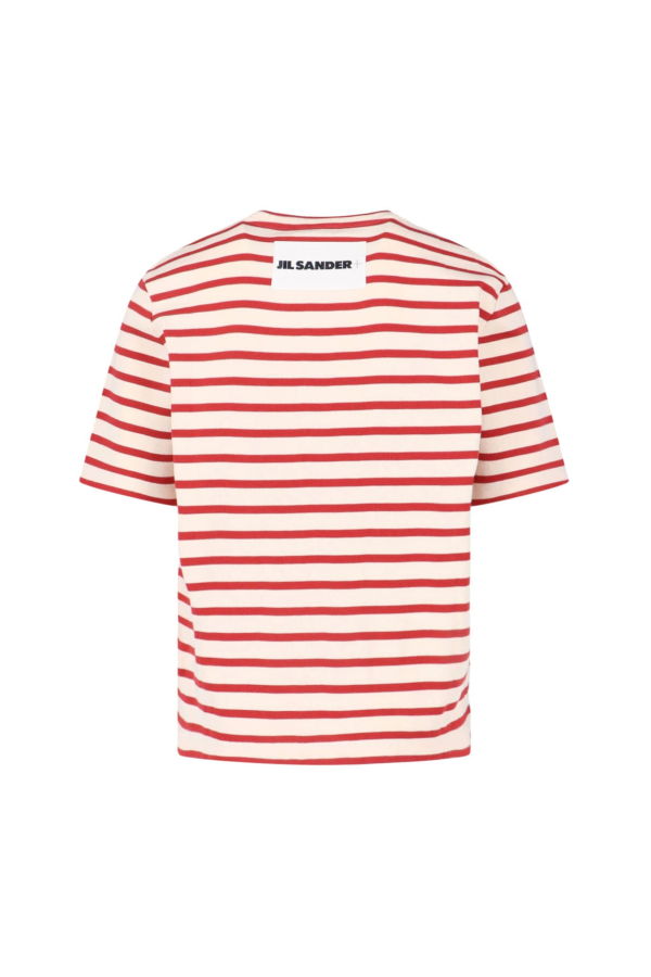 Jil Sander Stripe T-Shirt - Red