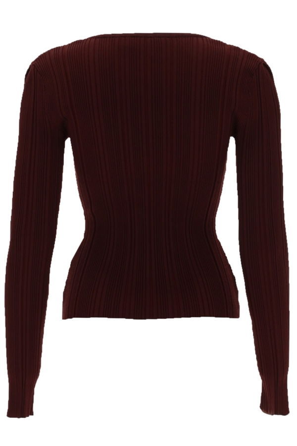 Self-Portrait Top With Lace Details - Bordeaux