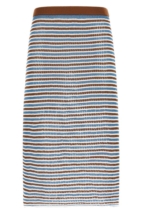 Marni Striped Crochet Skirt - Multicolor