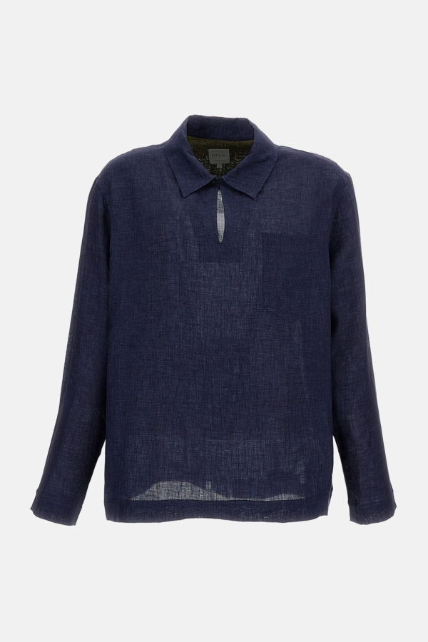 PAUL SMITH Linen Shirt - Blue