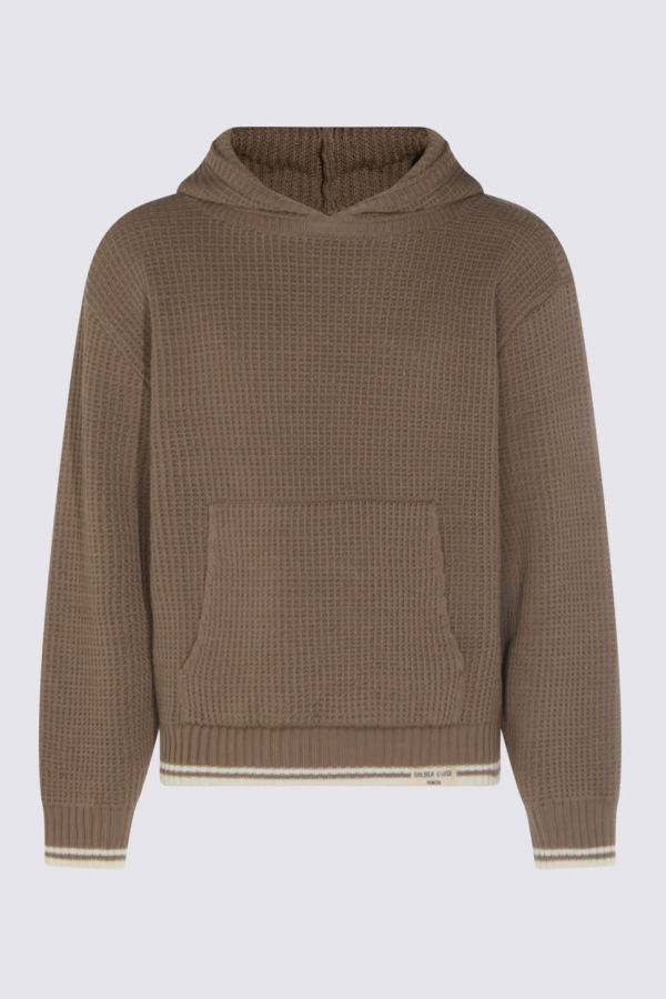 Golden Goose Cotton Hooded Sweater - Bistre