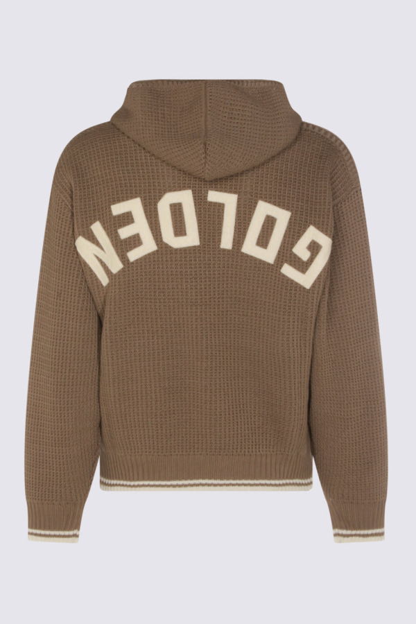 Golden Goose Cotton Hooded Sweater - Bistre